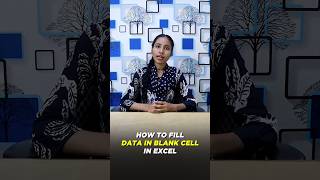 How to fill data in blank cell in excel ess reelkarofeelkaro reelit Excel excellearning yt [upl. by Naened736]