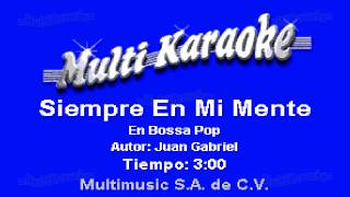 Siempre En Mi Mente  Multikaraoke [upl. by Ailimat]