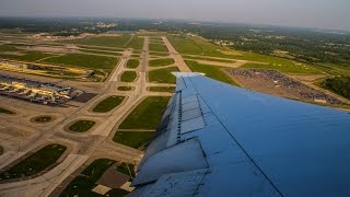 DELTA  BOEING 767400ER  TAKEOFF from Detroit Metropolitan Wayne County Airport [upl. by Araet]