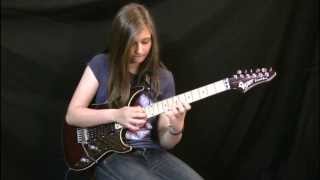 Van Halen  quotEruptionquot Guitar Cover by Tina S  14 Year Old Girl [upl. by Aicenek]