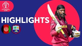 Gayles Last CWC Match  Afghanistan v West Indies  Highlights  ICC Cricket World Cup 2019 [upl. by Malva951]