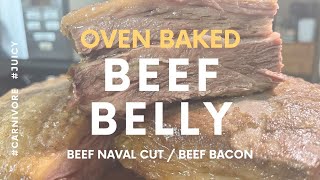 Oven Baked BEEF BELLY lownslow ovenrecipe carnivorediet highfatcarnivore [upl. by Stulin]