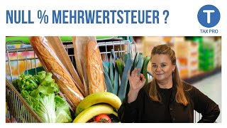 Null Mehrwertsteuer für Obst Gemüse und Milch [upl. by Ahsirak]