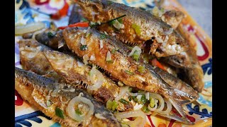 Fried Sardines FishFridays  CaribbeanPotcom [upl. by Meehyr]