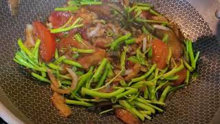 ADOBONG KANGKONG  SAUTÉED CHINESE KANGKONG [upl. by Navis]