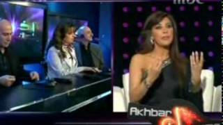 Najwa Karam on Akher man Ya3lam Part5 [upl. by Lanita]