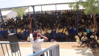 Newman Amapuz performing live at highline secondary school [upl. by Ronnoc]