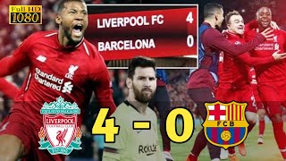 Liverpool vs Barcelona 4  0 Highlight amp Goals I 2019 [upl. by Able]