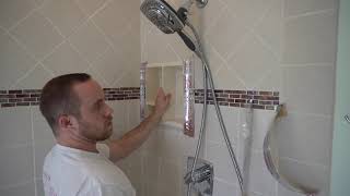 Ceramic Tile Shower Niche Install [upl. by Lindsay]