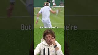 Andrey Rublev responded to his racket outburst at Wimbledon shorts [upl. by Anitselec]