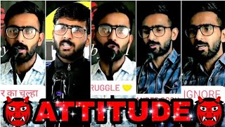 attitude shayari 😈🙏💯 vabby attitude shayari 🤙👑🔥 new attitude shayari 🤬💯🤘 attitudeshayari [upl. by Etnaihc]