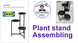 How to Assemble IKEA Plant Stand  OLIVBLAD IndoorOutdoor Plant Stand  Michael Butingting [upl. by Amitarp776]