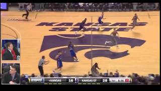 2011 KState vs KU Basketball1st Half [upl. by Yelkrab]