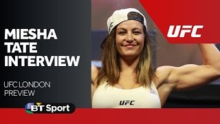 UFC London Miesha Tate exclusive interview [upl. by Prissy521]