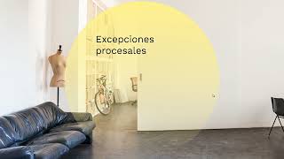 Excepciones procesales [upl. by Kotick]