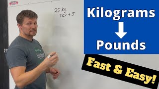 How to Convert Kilograms to Pounds Fast  Easy Math Trick [upl. by Ebert]