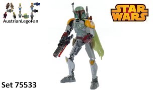 Lego Star Wars 75533 Boba Fett Buildable Figure  Lego Speed Build Review [upl. by Hilliary180]