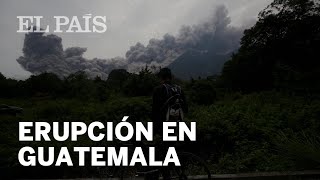 Guatemala La erupción del volcán de Fuego [upl. by Thatch466]