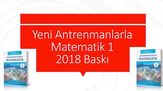 Antrenmanlarla Matematik 1 Yeni 2018 Baskı [upl. by Vilma26]