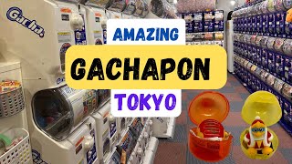 Amazing GACHAPON in AKIHABARATOKYO  Capsule Toys in JAPAN 🇯🇵 [upl. by Kcirdek]