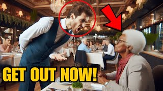 Waiter Refused To Serve Elderly Black Woman Not Knowing Her Son is The Owner of the Restaurant [upl. by Gean]