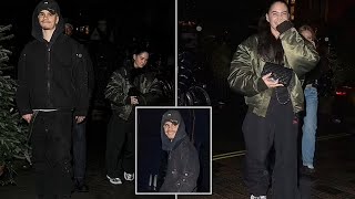 Romeo Beckham amp Kim Turnbulls Romantic Night Out [upl. by Trever]