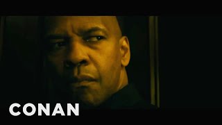 Denzel Washington Tries Too Hard At Suspense  CONAN on TBS [upl. by Torray]