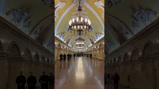 Komsomolskaya moscow russia metro palace sovietunion ussr beautiful travel station subway [upl. by Joan]