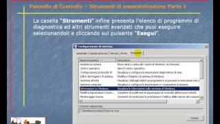 Guida al Computer  Lezione 126  Pannello di Controllo  Strumenti di amministrazione Parte 1 [upl. by Rochester]