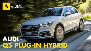 Audi Q5 TFSI e PHEV  Test del nuovo SUV ibrido plugin con 367 CV [upl. by Deste]