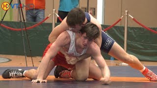 RINGEN  Deutsche Meisterschaft 2019 Junioren Greco  77kg GOLD  GREMM vs WEISS [upl. by Anidam818]