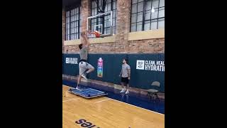 Boban Marjanovic training dunks on a vertimax 🤭 [upl. by Nnyladnarb]