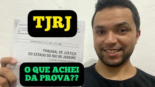 Como foi minha prova do TJRJ [upl. by Jessen]