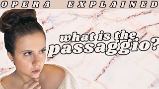 What is the Passaggio  Opera Explained shorts [upl. by Donia562]