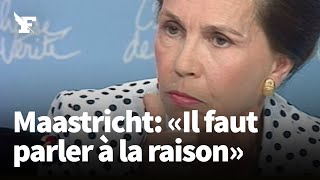 Quand MarieFrance Garaud défendait le «non» au traité de Maastricht [upl. by Kristi]