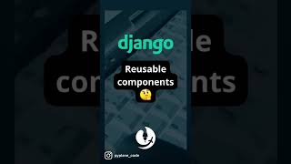 Reusable components in Django framework It’s possible [upl. by Cele981]