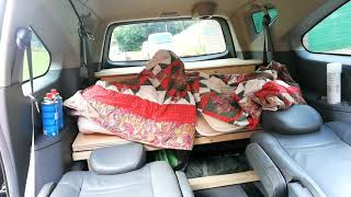 Bench Seat to Bed in my 2009 27td Ssangyong Rodius minicamper project [upl. by Hnoj]