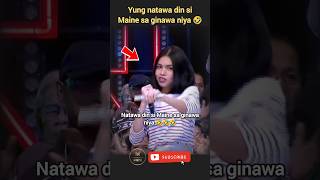 Yung natawa din si Maine 🤣 MaineMendoza EatBulaga [upl. by Gainor]