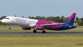 Wizz Air Airbus A321 Landing at Podgorica [upl. by Eicart]