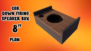 DIY Down Firing 8Inch Subwoofer Box  Underseat Speaker Enclosure Build Using 34quot Plywood or MDF [upl. by Oremor]