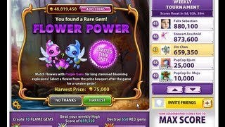 Bejeweled Blitz FB  Flower Power 2013Low Quality [upl. by Anuaek]