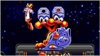 Bubsy in Claws Encounters of the Furred Kind  All Bosses Snes [upl. by Cedell]