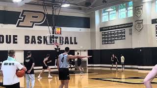 Purdue basketball summer practice  Daniel Jacobsen throws down [upl. by Shedd]