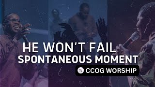 quotHe Wont Failquot Spontaneous  CCOG Worship [upl. by Farnsworth356]