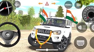 white 🤍🐻‍❄️ Scorpio s11 gameplay3d। Indian car simulator 3d2024TechnoGamerzOfficial trending [upl. by Templer961]