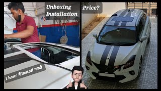 AFTERMARKET SUNROOF INSTALLED IN MY BALENO  WEBASTO SUNROOF [upl. by Hayila]