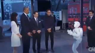 Barack Obama Plays Football with Humanoid Robot Asimo in Japan FULL VIDEO [upl. by Olwen]