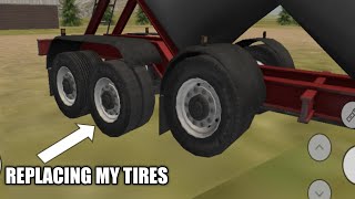 Grand Truck Simulator 2 Replacing Tires No Commentary [upl. by Slyke]