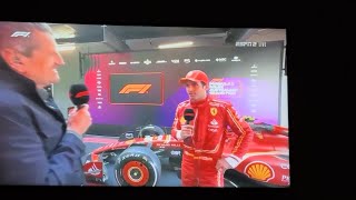 Guenther Steiner Back in F1 as a Commentator Post Race Interview With Carlos Sainz Australian GP [upl. by Fee]