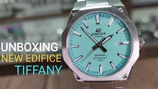 UNBOXING NEW CASIO EDIFICE TIFFANY WATCH EFRS108D2BVUEF [upl. by Misak866]